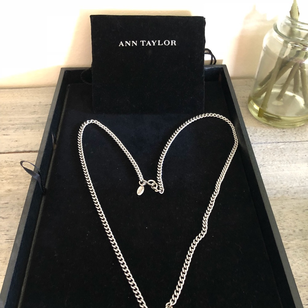 Ann Taylor Silver Chain Python Pendant - image 6